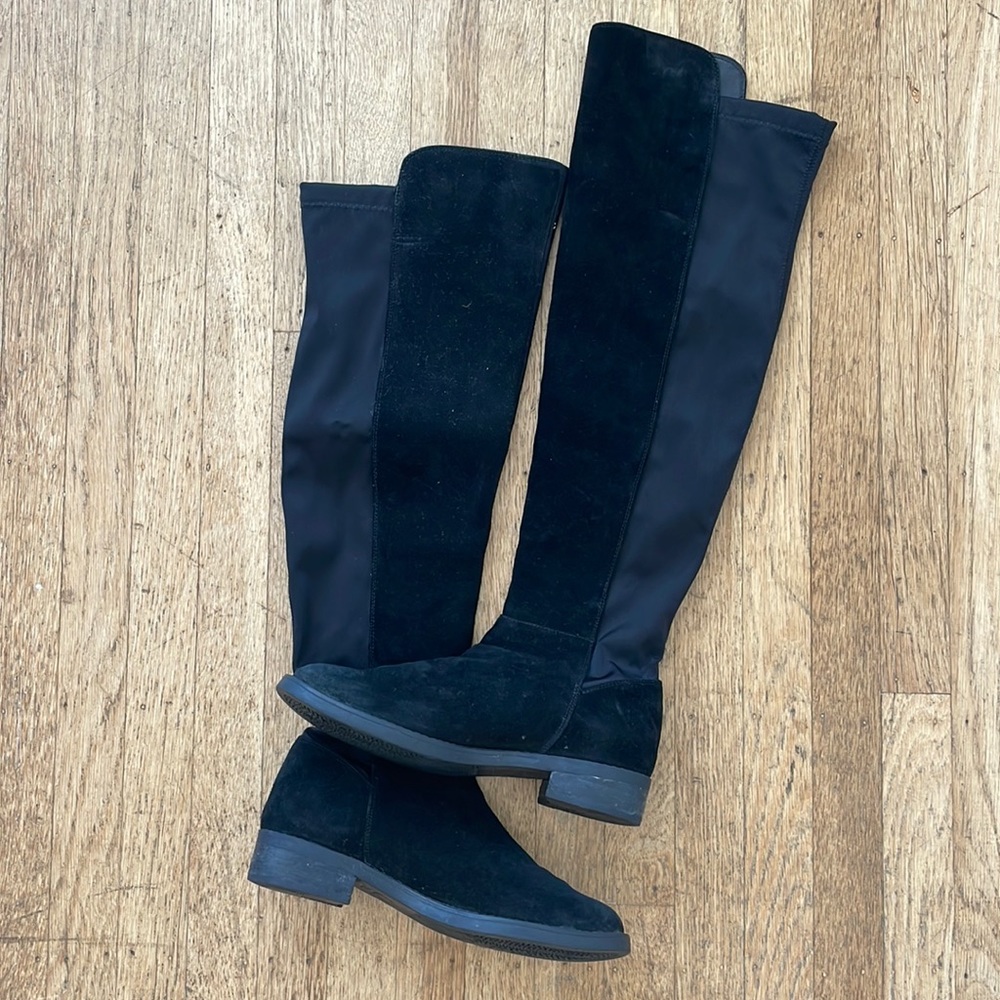 Blondo black over the knee suede waterproof boots, size 7